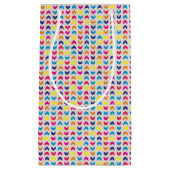 Aztekisches Zickzack buntes Kleine Geschenktüte (Vorderseite)