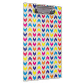 Aztekisches Zickzack buntes Klemmbrett (Rechts)