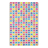 Aztekisches Zickzack buntes Mini Klemmbrett (Rückseite)