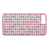 Aztekisches Zickzack buntes Muster Case-Mate iPhone Hülle (Rückseite (Horizontal))