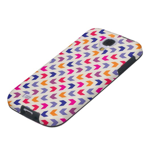 Aztekisches Zickzack buntes Muster Case-Mate Samsung Galaxy Hülle (unten)