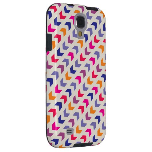 Aztekisches Zickzack buntes Muster Case-Mate Samsung Galaxy Hülle (Rückseite/rechts)