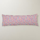 Aztekisches Zickzack buntes Muster Seitenschläferkissen (Rückseite)