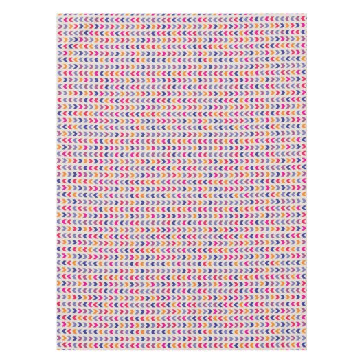 Aztekisches Zickzack buntes Muster Tischdecke (Vorderseite)