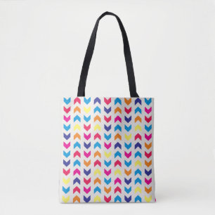 Aztekisches Zickzack buntes Tasche
