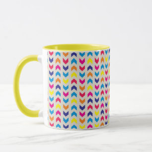 Aztekisches Zickzack buntes Tasse