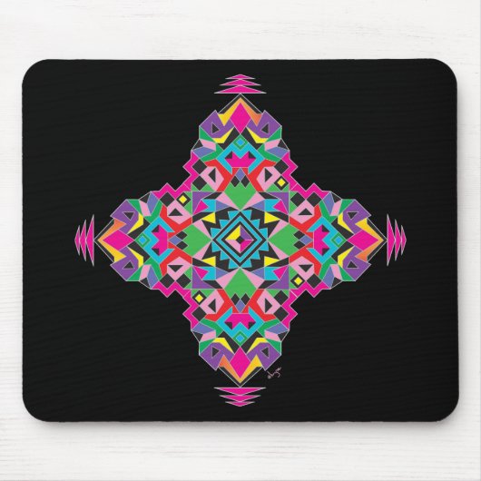 Aztez Muster Design Mousepad (Vorne)