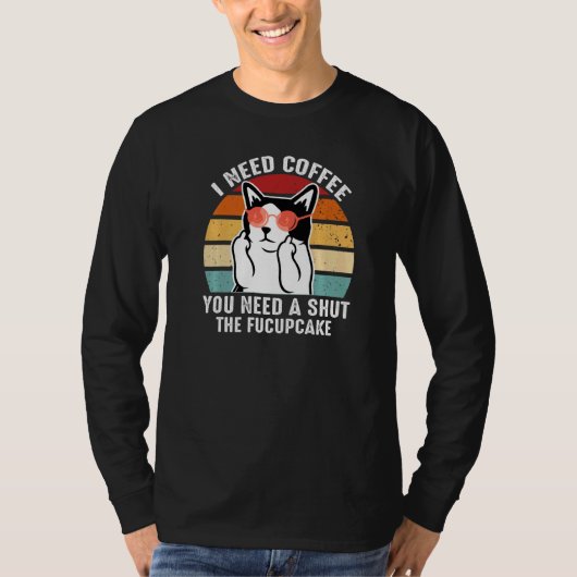 Azuco  Coffee Cat T-Shirt (Vorderseite)