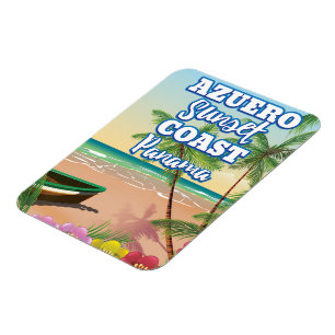 Azuero Sunset Coast Panama Strand Reiseplakat Magnet