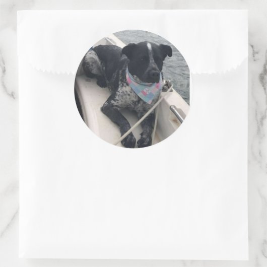 Azul First Mate Runder Aufkleber (Tasche)