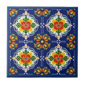 Azul Flor Mosaik Fliese (Vorderseite)