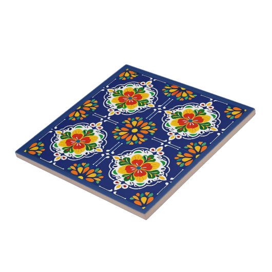 Azul Flor Mosaik Fliese (Seite)