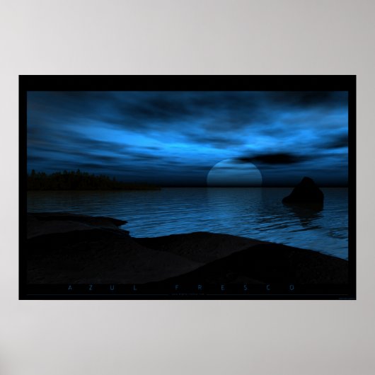 Azul Fresco Poster (Vorne)