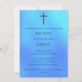 Azul Invitación de bautizo Einladung (Vorderseite)