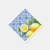 Azul & Limone Romance Azul Fliese Serviette (Ecke)