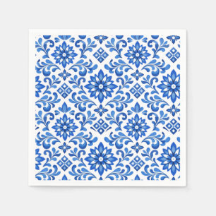 Azul & Limone Romance Azul Kachel Dankeschön Hochz Serviette