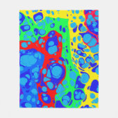 Azul - Modernes, abstraktes Design Fleecedecke (Vorderseite)