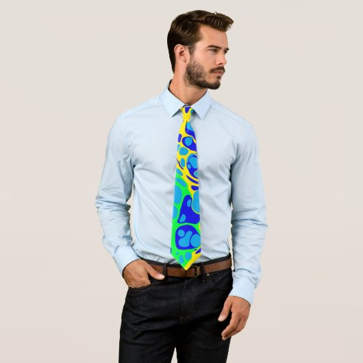 Azul - Modernes, abstraktes Design Krawatte (Beispiel)