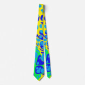 Azul - Modernes, abstraktes Design Krawatte (Vorderseite)