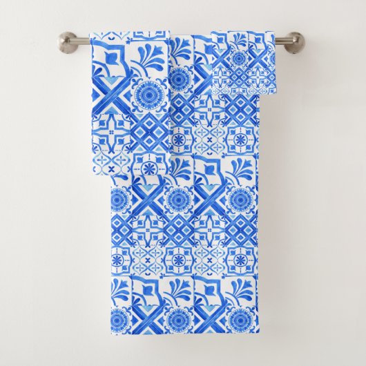 Azul Pattern Badhandtuch Set (Insitu)