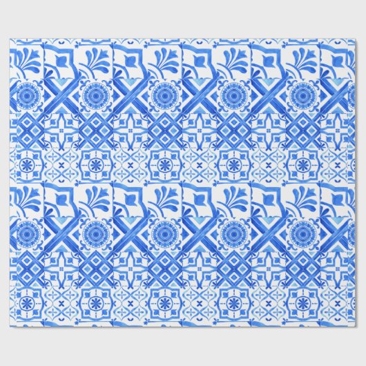 Azul Pattern Geschenkpapier (Flach)
