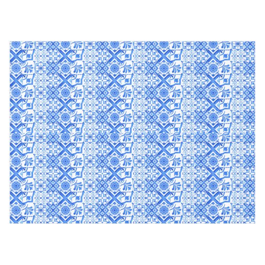 Azul Pattern Tischdecke (Vorderseite (Horizontal))
