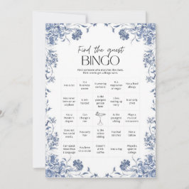  azul presupuesto Bridgerton Bridal Shower Game Einladung