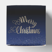  azul Royal degradado de papá Noel Geschenkschachtel (Oben)