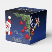  azul Royal degradado de papá Noel Geschenkschachtel (Rückseite)