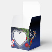  azul Royal degradado de papá Noel Geschenkschachtel (Geöffnet)