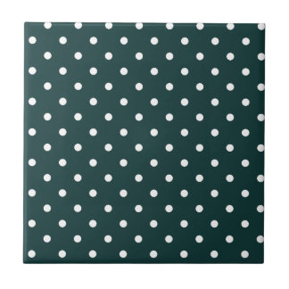 Azul-Verde-Polka-Punkte Fliese