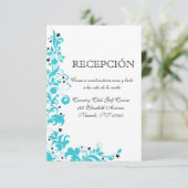 Azul Y Blanco Tarjeta de Rezeption (Stehend Vorderseite)