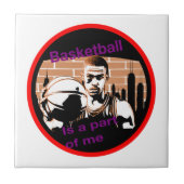 Azuleijo Basketball is a part of me Fliese (Vorderseite)