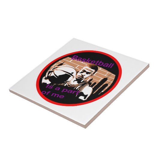 Azuleijo Basketball is a part of me Fliese (Seite)