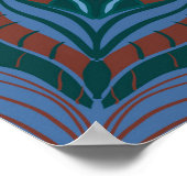 Azulejo Aquamarin Poster (Ecke)