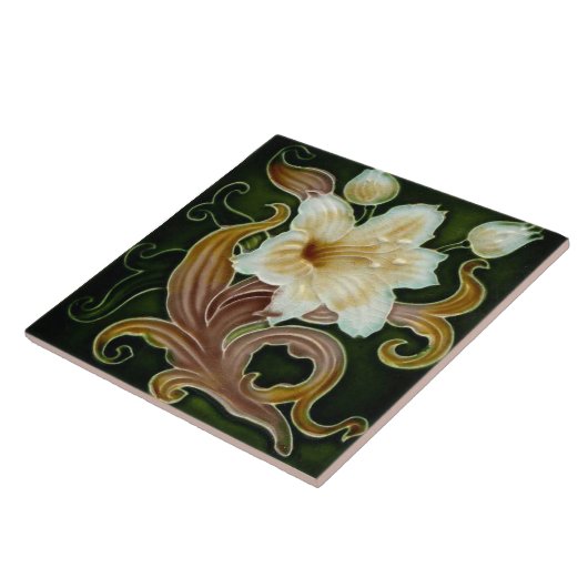 Azulejo Art nouveau ceramic tile Fliese (Seite)