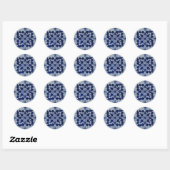 Azulejo-Aufkleber Runder Aufkleber (Blatt)