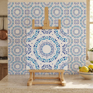 Azulejo (Blau und Weiß des Mittelmeers) Fliese