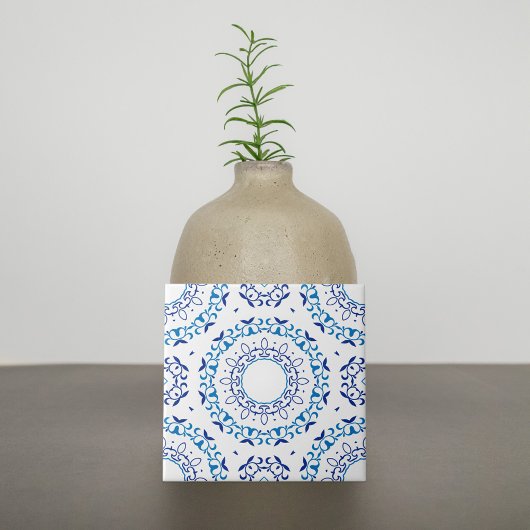 Azulejo (Blau und Weiß des Mittelmeers) Fliese