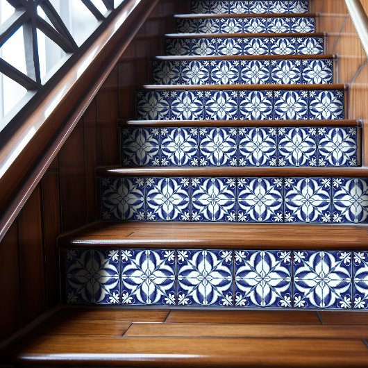 Azulejo Blau und Weiße Symmetrie Fliese