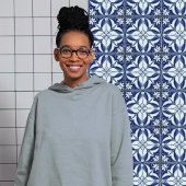 Azulejo Blau und Weiße Symmetrie Fliese