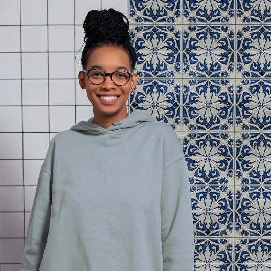 Azulejo Blau und Weiße Symmetrie Fliese