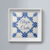 Azulejo Blue Custom House Name Plate Plaque Sign Fliese