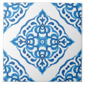 Azulejo Blue Damask Fliese (Vorderseite)