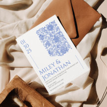 Azulejo Blue Porcelain Blorale Hochzeit