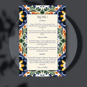 Azulejo blue Talavera Vintages mexikanisches Hochz