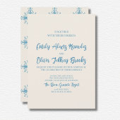 Azulejo Blue Wedding Einladung