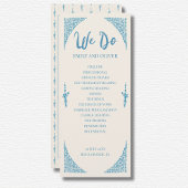 Azulejo Blue Wedding Program