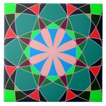 Azulejo de cerámica de colores