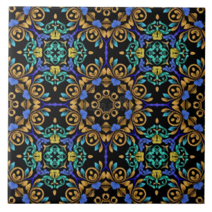 Azulejo de cerámica estilo barroco fliese